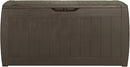 Baule Cassapanca da Esterno 117,5x57,3x45 cm in Resina Effetto Legno Keter Hollywood Marrone