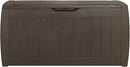 Baule Cassapanca da Esterno 117,5x57,3x45 cm in Resina Effetto Legno Keter Hollywood Marrone