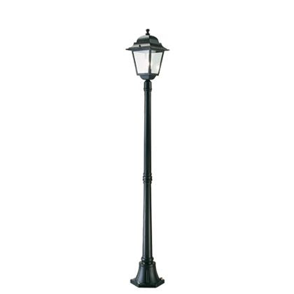 Mittelgroße Stangenlampe für den Garten Schwarze Farbe Outdoor Square Line Sovil acquista