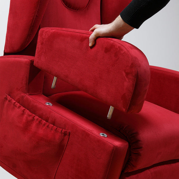 Elektrischer Relaxsessel Tamara mit Lifter Lift 2 Motoren in Bordeaux Mikrofaser prezzo