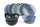 18-teiliges Tafelservice aus Porzellan und mehrfarbigem Steingut Villa d'Este Home Tivoli Masai Blue