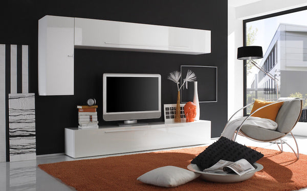 Ausgestattete Wand Wohnzimmermöbel 3 Möbel 244x36x170cm TFT Primo Glossy White online