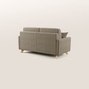 Divano Letto 2 Posti 160x94x97 cm in Tessuto Marrone