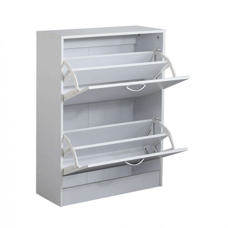 Scarpiera Sally 60x24x80 h cm in Legno Bianca