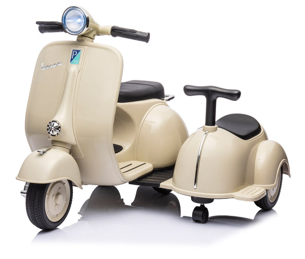 Piaggio Vespa con Sidecar Small Elettrica 6V per Bambini Crema online