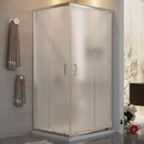 Box Doccia Angolare 2 Ante Scorrevoli in Cristallo Opaco 6mm H185 Fosterberg Dragor Varie Misure