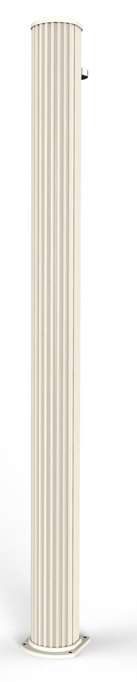 Doccia Solare da Giardino 40L Miscelatore e Lavapiedi Arkema Big Jolly Bianco Crema