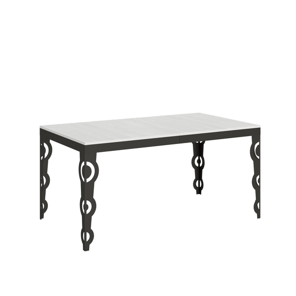 acquista Tavolo Allungabile 160-420x90x77 cm Karamay Evolution Bianco Frassino