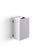 Pattumiera a Muro a 1 Scomparto da 35 L 39x25x56 cm con Contenitore Interno in Acciaio Verniciato Bianco