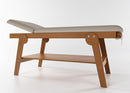 Lettino da Massaggio Visita Fisioterapia Fisso 2 Sezioni 190x70x75 cm 250Kg Beige