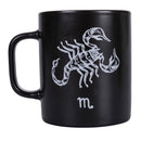 Tazza Zodiaco "scorpione" Ø8x10 cm in Bone China VdE Tivoli 1996 Nero