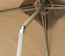 Ombrellone da Giardino Nice 2x3 m in Alluminio Tortora