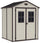 Geräteschuppen 185 x 152 x 226 cm mit 2 Harzfenstern Keter Manor 6 x 5 Beige