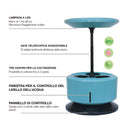 Macchina per Coltivazione di Piante Erbe Fiori con Lampada LED Garden Machine Bianco