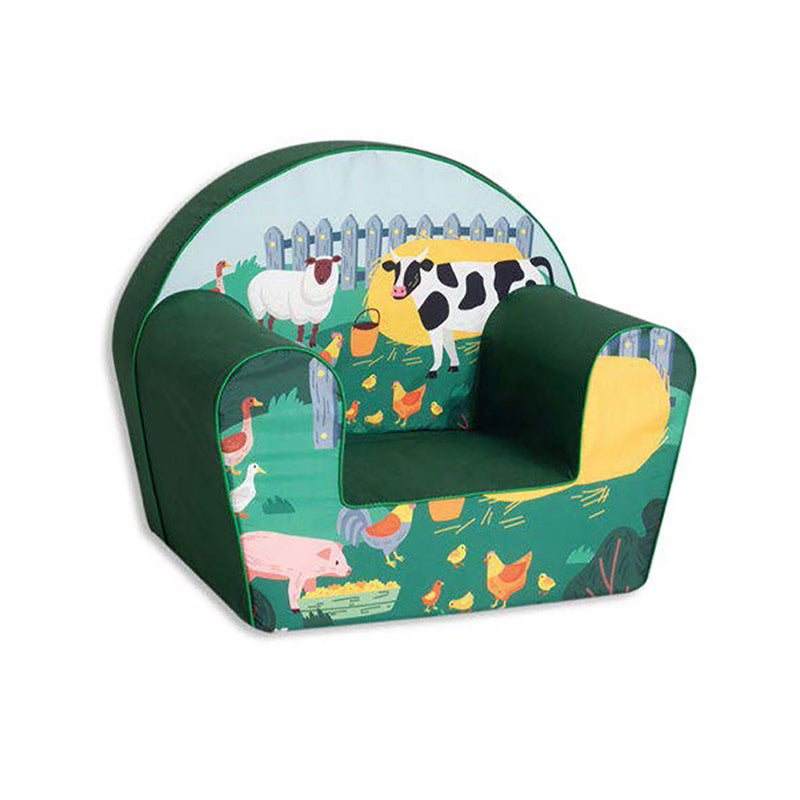Poltroncina per Bambini 42x31x50 cm in Cotone Fattoria Verde 
