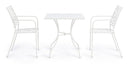 Tavolo da Giardino 70x70x71h cm Kelsie Bianco