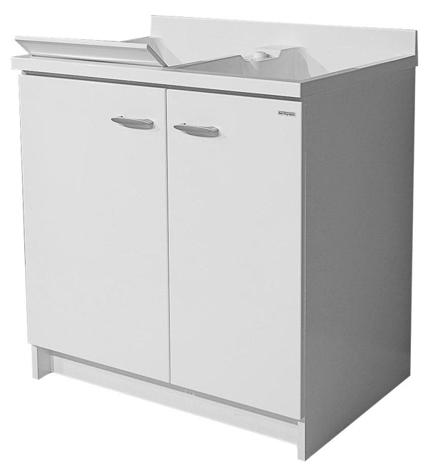 Waschbeckenunterschrank 80 x 60 x 85 cm, 2 Türen, 2 Achsen, Becken aus weißem Thermoplast Montegrappa Marella prezzo