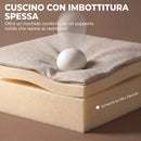 Poltrona Relax Alzapersona 82x88x96 cm con Massaggio a 8 Punti Riscaldamento Telecomando e Poggiapiedi in Ciniglia Crema      