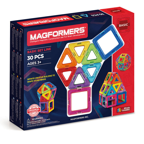3D Magnetkonstruktionen Magnetspiel 30 Stück Magformers 30 Set sconto