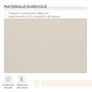 Tenda da Sole Avvolgibile a Parete 3,5x2,5m in Alluminio e Poliestre Beige