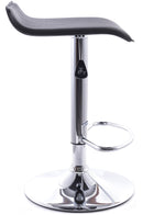 Sgabello con Alzata a Gas e Seduta Girevole in Similpelle Vandi Nero