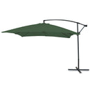 Ombrellone Lampara da Giardino Palo Laterale Ø300 cm in Acciaio e Poliestere Verde Kios      