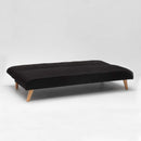 Divano Letto 178x82x70 cm in Tessuto Nero