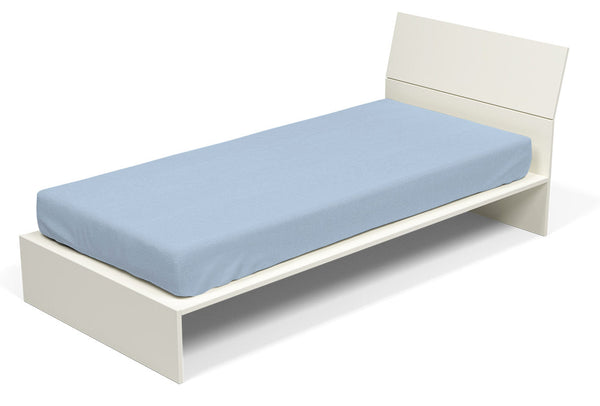 acquista Unteres Blatt mit Ecken und elastischer Volltonfarbe Hellblau