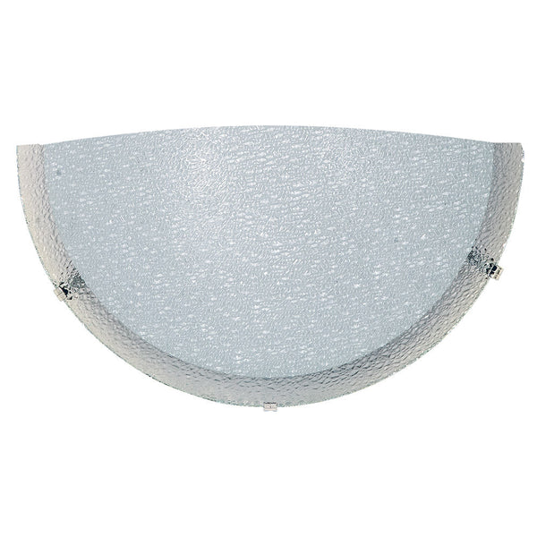 Wandleuchte 1xE27 Haken Chrom Glasplatte Weiß E-Energy Gaia sconto