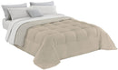 Trapunta Invernale 1 Piazza e Mezzo in Microfibra 300gr Double Face Beige/Panna