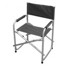 Poltrona Regista 55x47x47,5/78 h cm in Alluminio Grigio