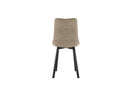 Set 4 Sedie Iris 45x56x86 cm in Tessuto Easy-Clean Beige       