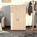 Mobile Asse da Stiro a Scomparsa Salvaspazio Richiudibile 55x38x90,5 cm In MDF Olmo