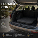 Tavolo Pieghevole da Esterno 180x74x74 cm con Piano in HDPE Effetto Legno a Valigia Nero      