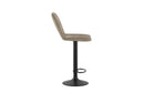 Set 2 Sgabelli Alex 45x52x88,5/103,5 cm con Alzata a GAS in Tessuto Easy-Clean Beige      