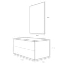 Mobile da Bagno sospeso Giava 05 Pino Grigio TFT