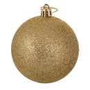 Set 12 Palle di Natale Ø8 cm in Plastica Oro