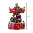 Giostra Carillon con Slitta con Musica e Movimento H16,5 cm in Resina