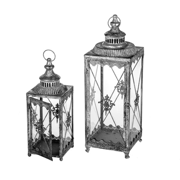 Set 2 Lanterna in Metallo H 63 cm online