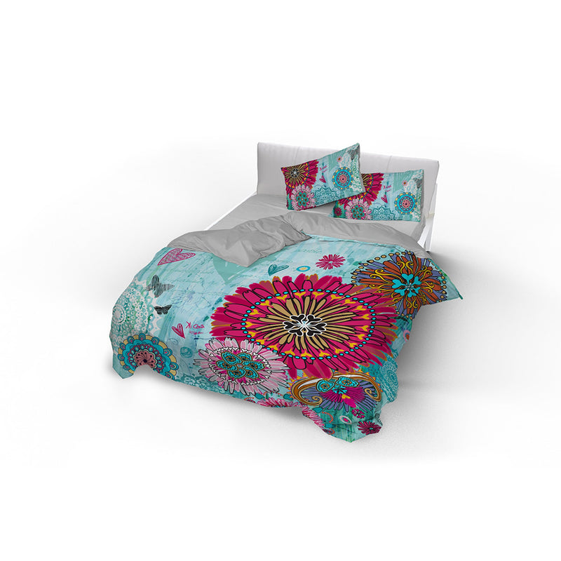 Copripiumino Matrimoniale Stampa sul Sacco e Federe Kio655