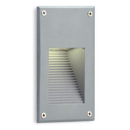 Lampada Incasso a Led Riflesso Verticale Colore Alluminio per Esterno Linea Route Livos