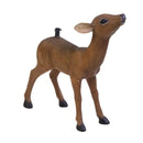 Base albero resina cerbiatto marrone cm 61x26xh63