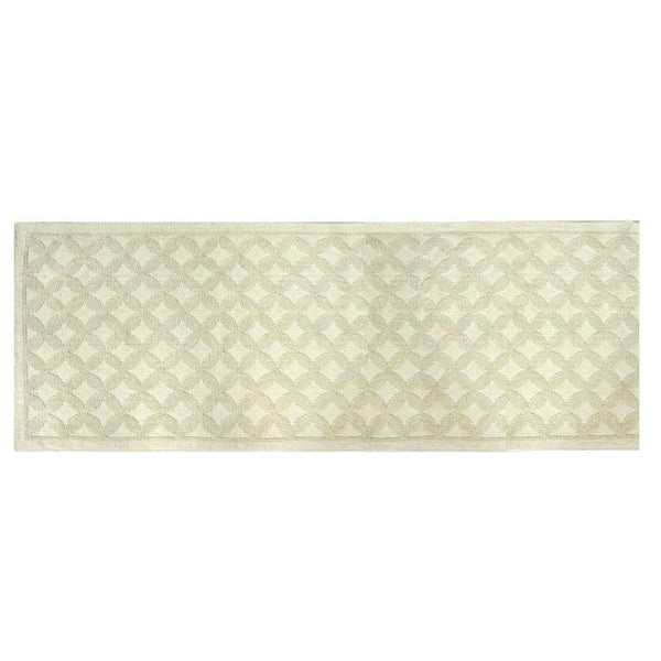 Tappeto Bagno Design Rombi 50x150 cm in Cotone Grigio acquista