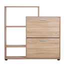 Scarpiera Salvaspazio 20 Paia da Ingresso in Legno Libreria 101.5x25.5x98 cm 