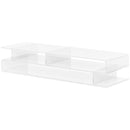 Supporto Monitor PC con Scomparti Centrali 57x19x11,5 cm in Acrilico Trasparente