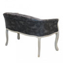 Divano Coleman 107x61x70 h cm in Similpelle Grigio scuro