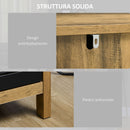 Credenza 2 Ante in Vetro 60x35x120 cm in Legno Truciolare Marrone