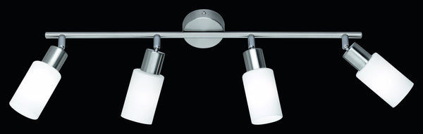 acquista E14 Innenstrahler aus matt vernickeltem Metall