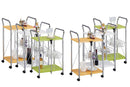 Carrello da Cucina Pieghevole Verde in Acciaio Tosini TA019G