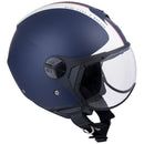 Casco Jet per Scooter Visiera Sagomata CGM Deejay 107DJ1 Blu Opaco